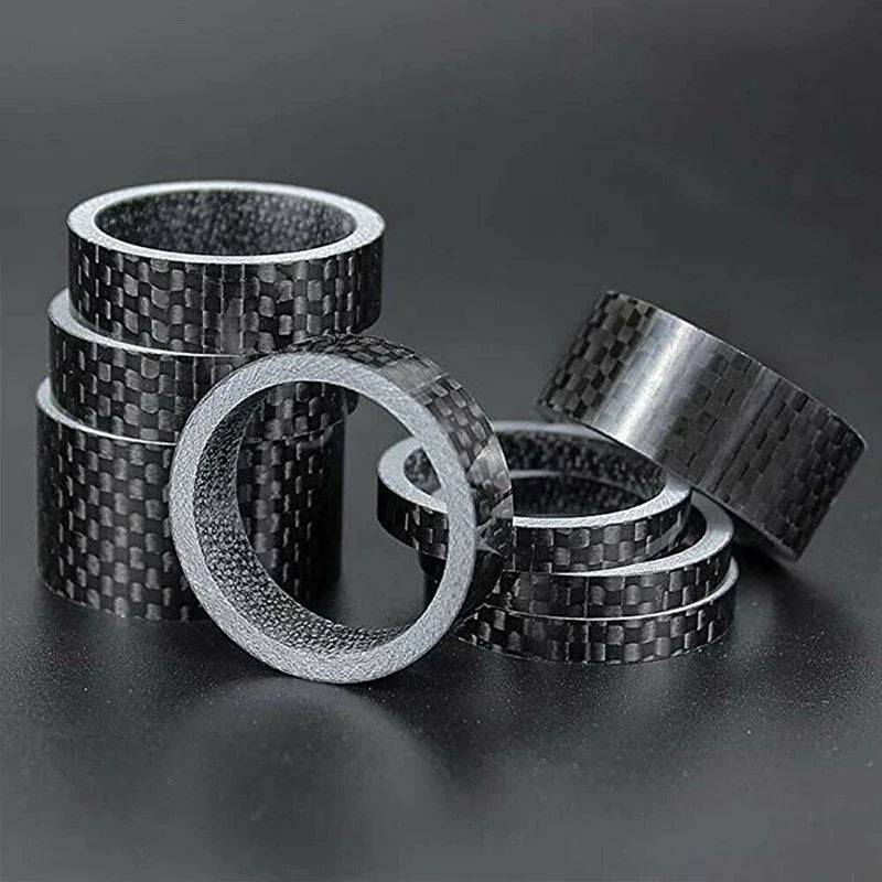 BUCKLOS 11pc Carbon Fiber Bike Stem Spacers 1-1/8" MTB Road