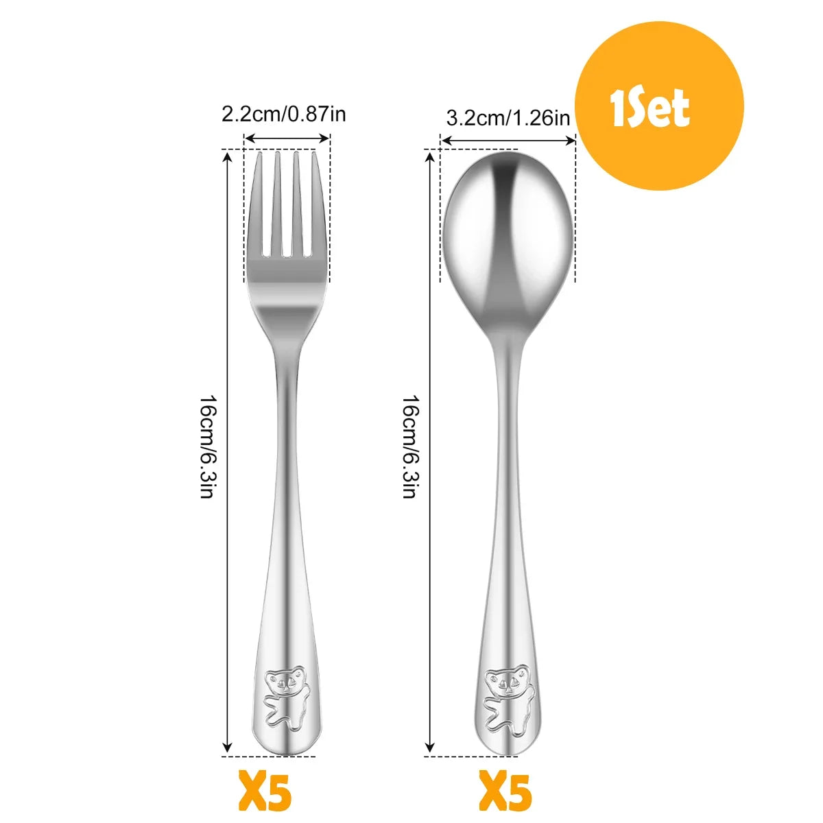 5-Compartment Flatware Storage Case – Portable Cutlery Organizer