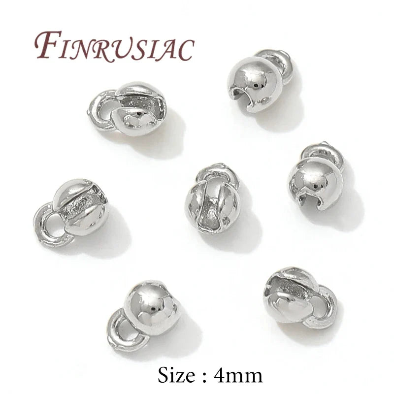 18K Gold Plated Crimp Bead End Caps – DIY Jewelry Findings