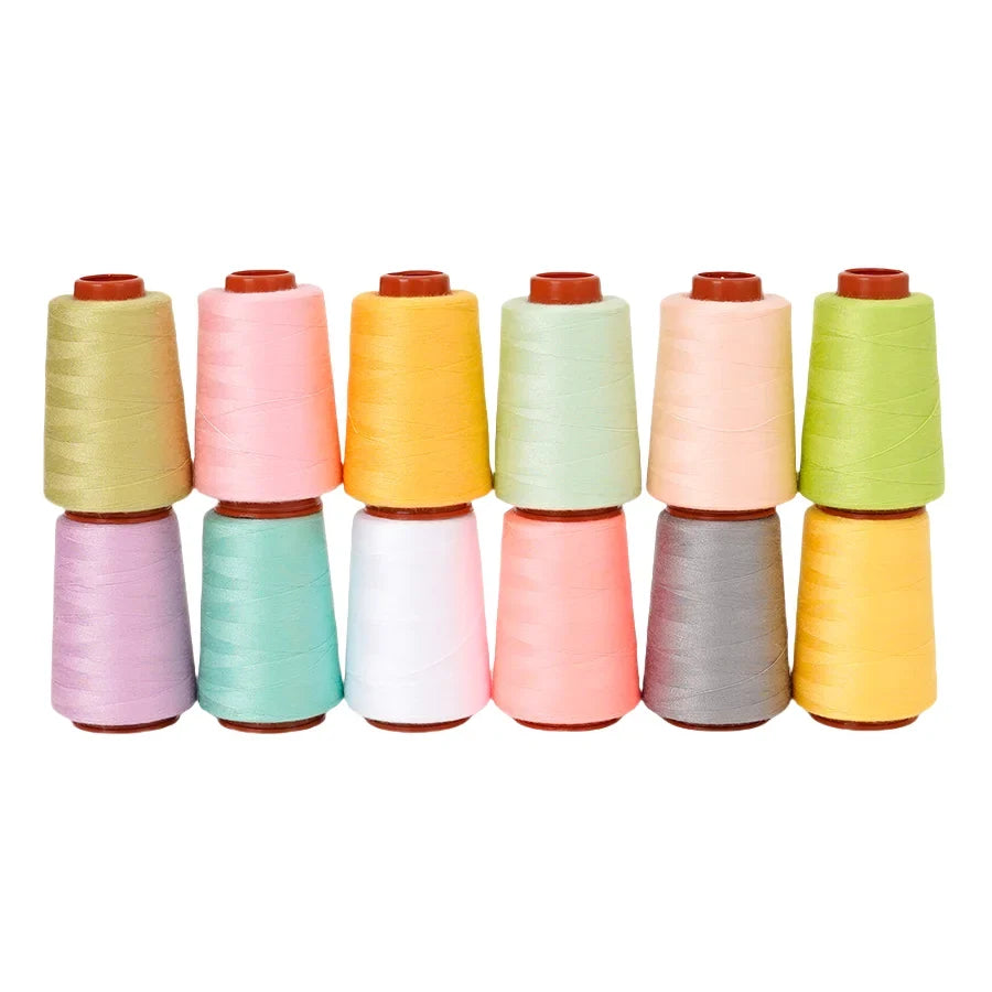 6 Rolls 402 Polyester Cone Thread 800 Yds – Heavy Duty