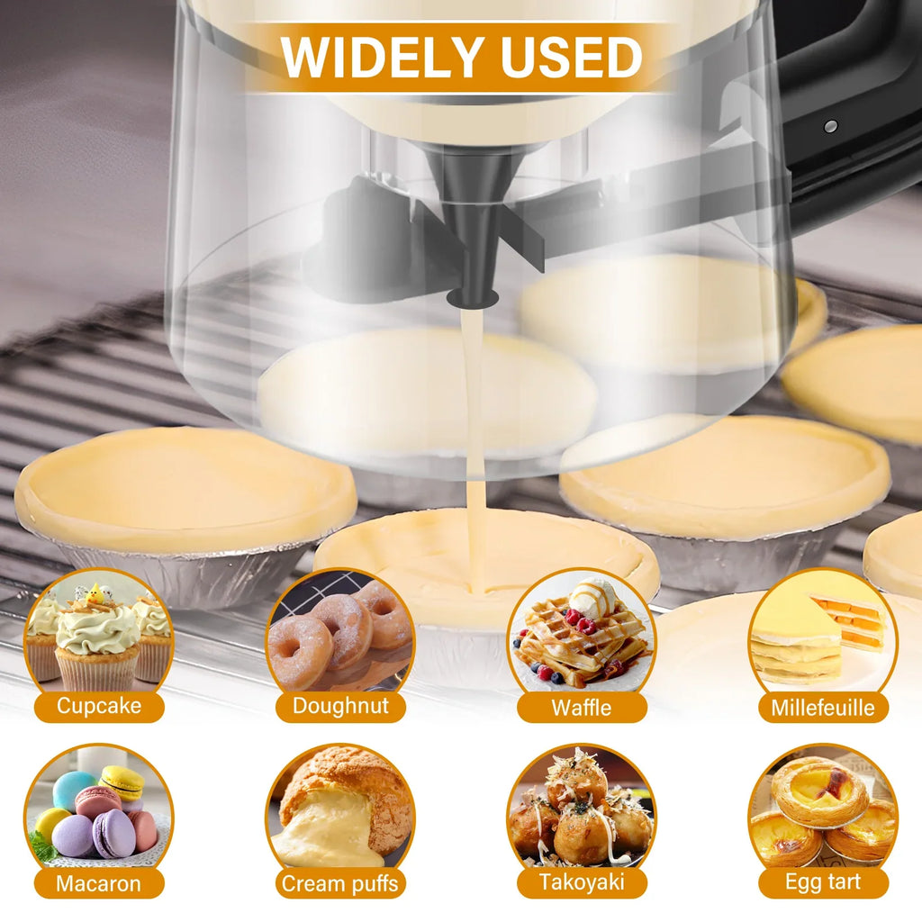 Pancake Batter Dispenser – 3-Cup Drip-Free Bakeware Tool