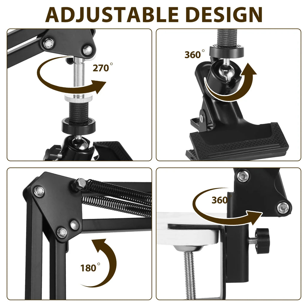 Adjustable Metal Embroidery Hoop Stand 360° Rotatable Holder