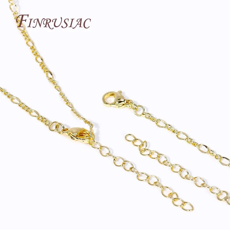 18K Gold Plated Brass 2.5mm Thin Chain Necklace – DIY Jewelry