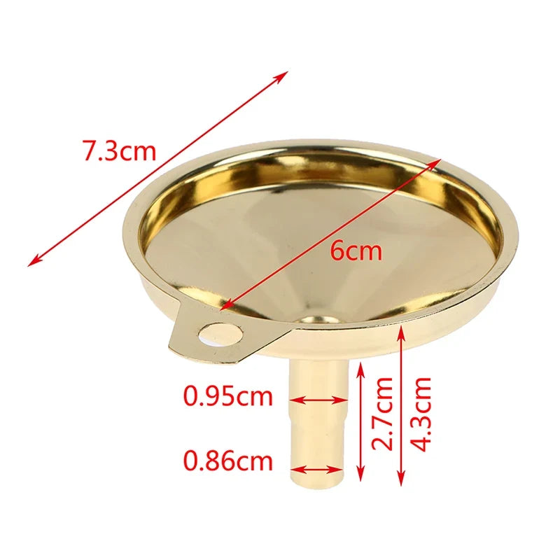 Gold Stainless Steel Kitchen Funnel – Oil & Liquid Dispenser
