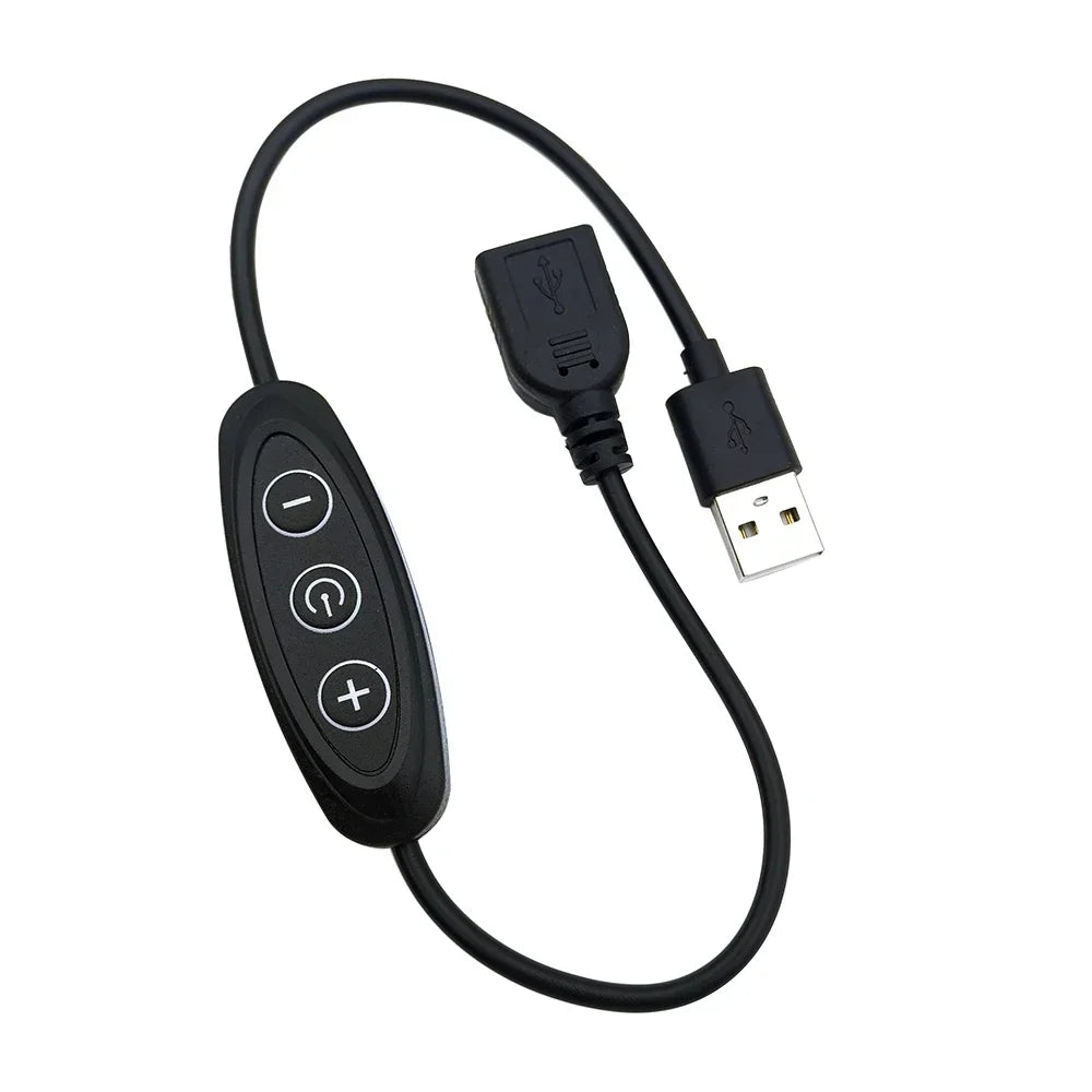 3-Key USB LED Dimmer Switch – 5V 2A, 8 Brightness Levels