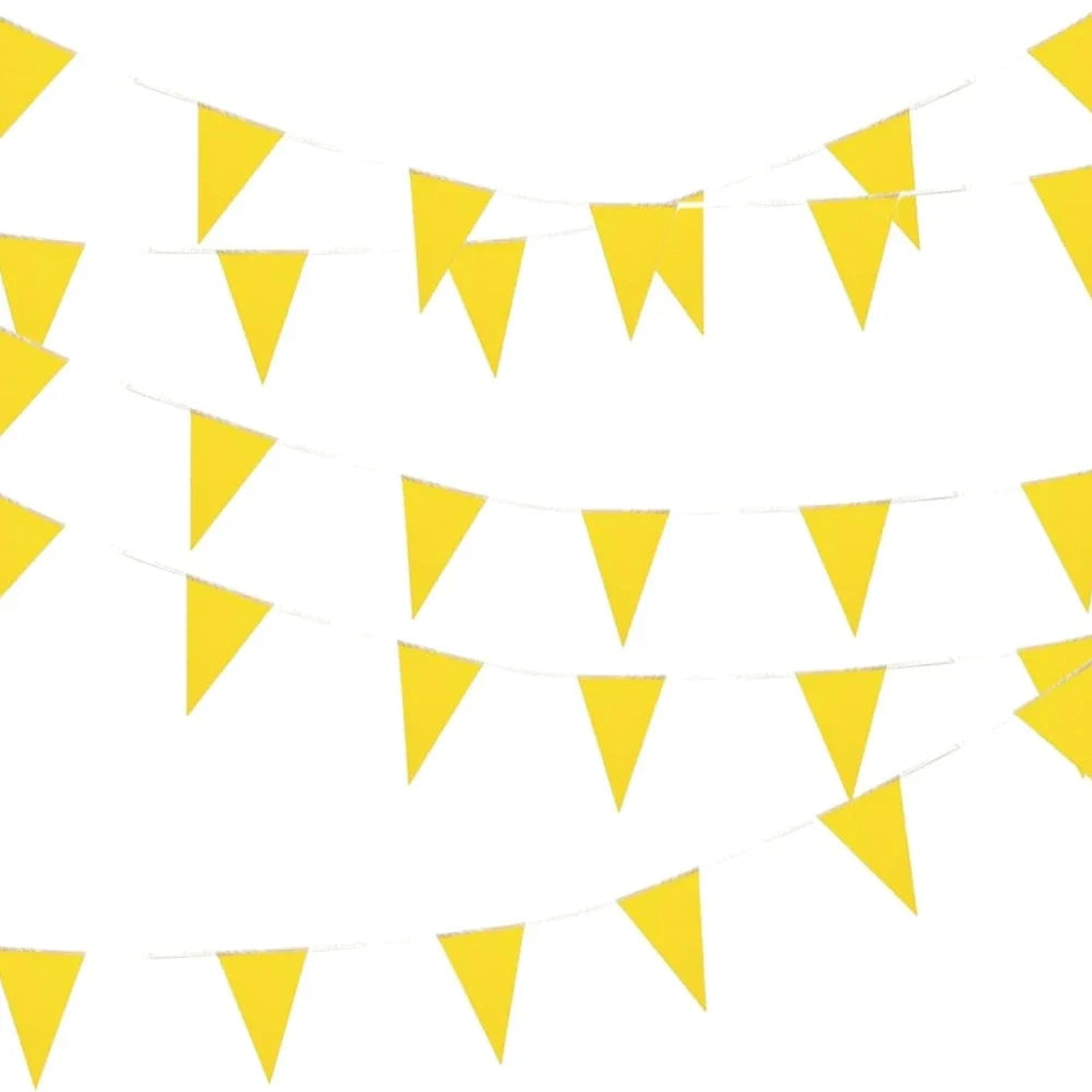 Princess Pink Party Banner 33ft – 20 Flags Wedding Birthday