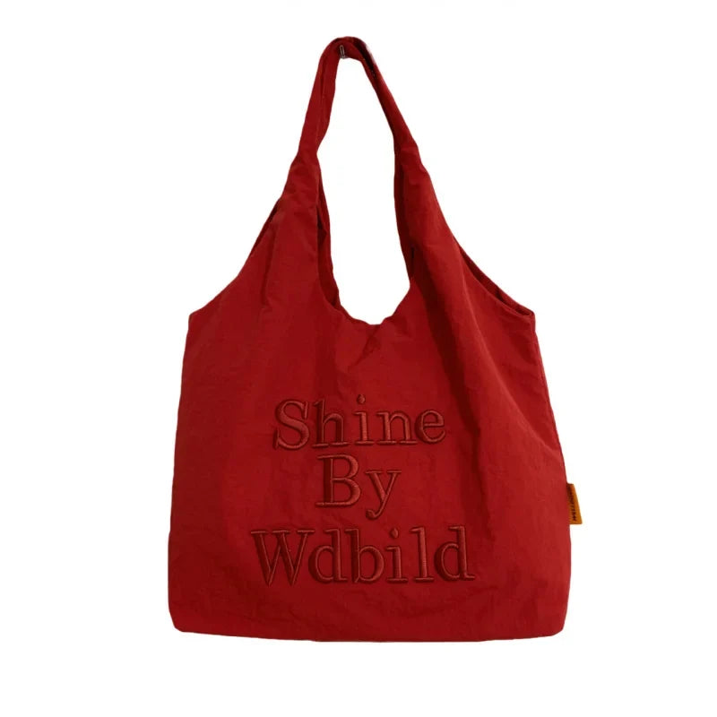 Casual Nylon Tote Bag – Lightweight Women's Shoulder Bag