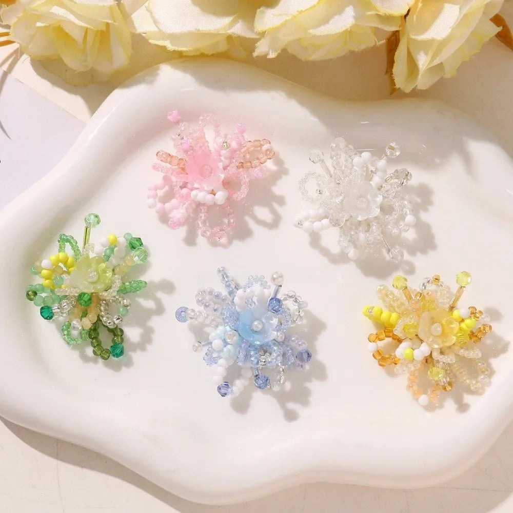 Beaded Lily of the Valley Flower Cluster DIY Earring Patches (2 Pc)