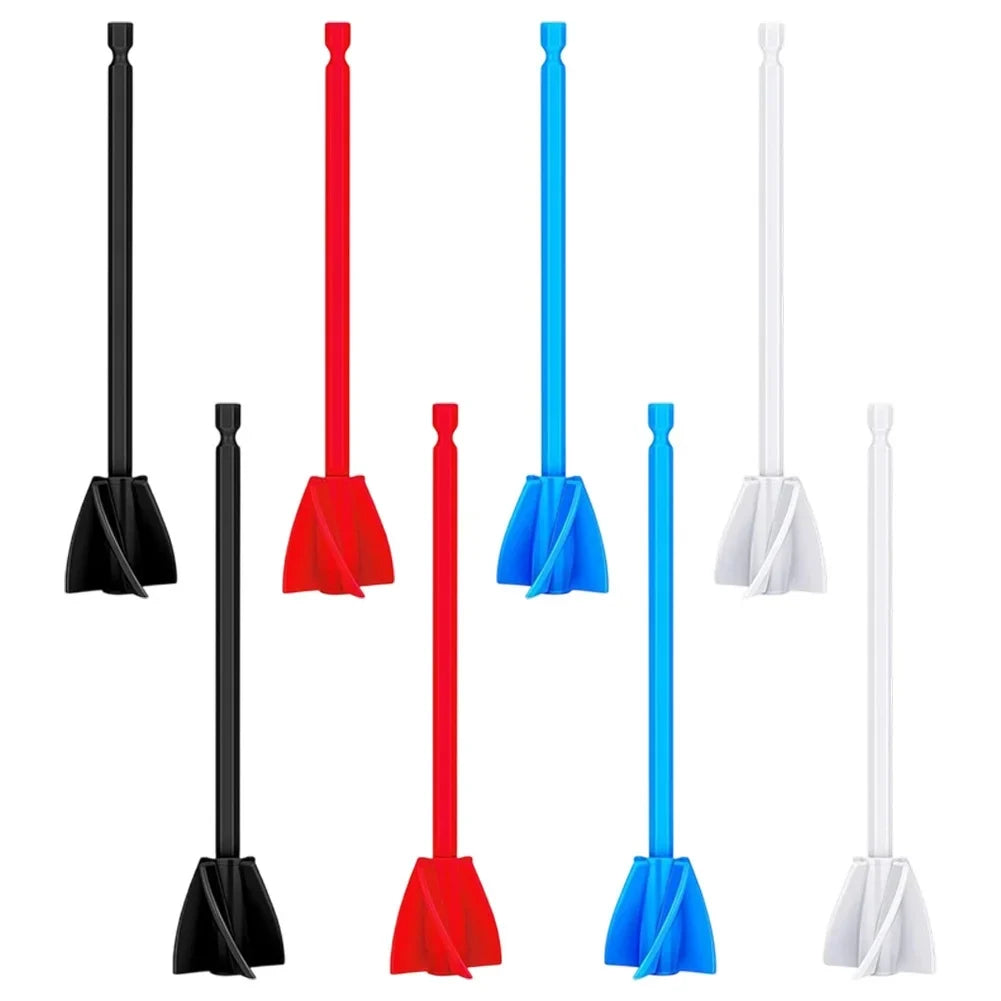 DAZZLEEX 8-Piece Epoxy Resin Mixer Drill Bits | Paint Mixing Rod