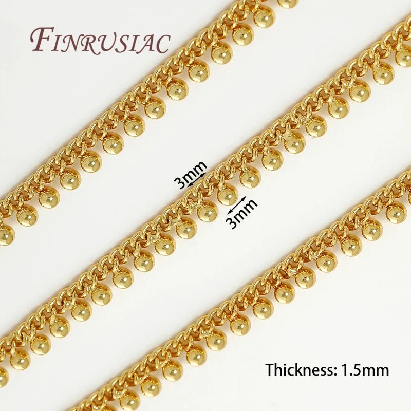 18K Gold Plated Oval Cuban Chain – Bulk DIY Jewelry Supply