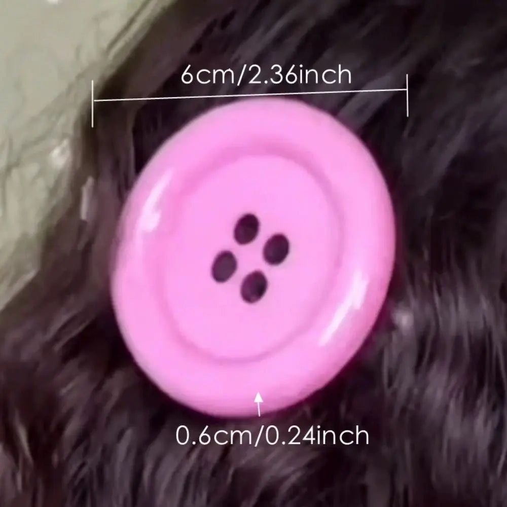 Y2K Extra Large Button Hair Clip – Candy Style Barrette
