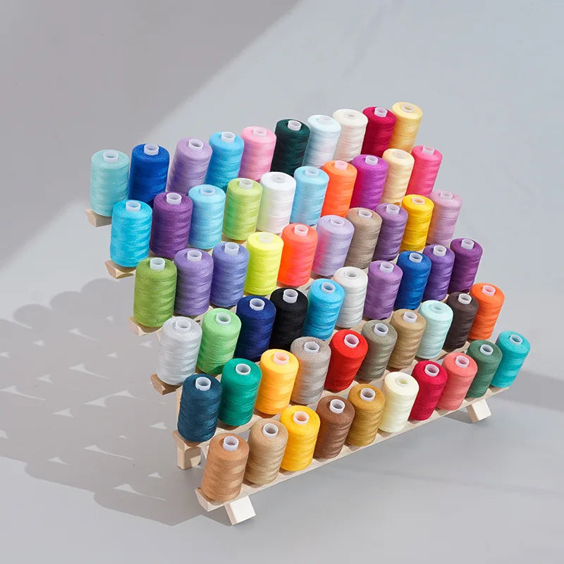 60-Spool Wooden Foldable Thread Rack – Sewing & Embroidery