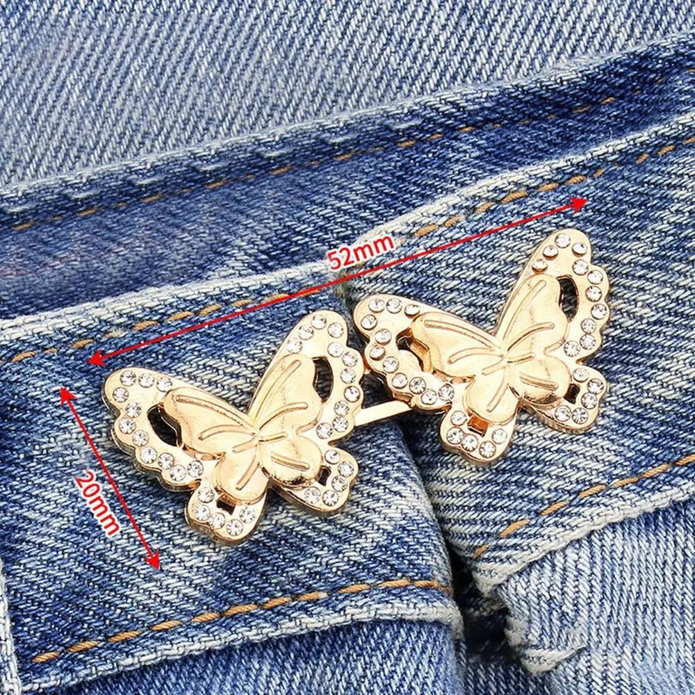 Adjustable Metal Waist Clip Button for Jeans & Trousers