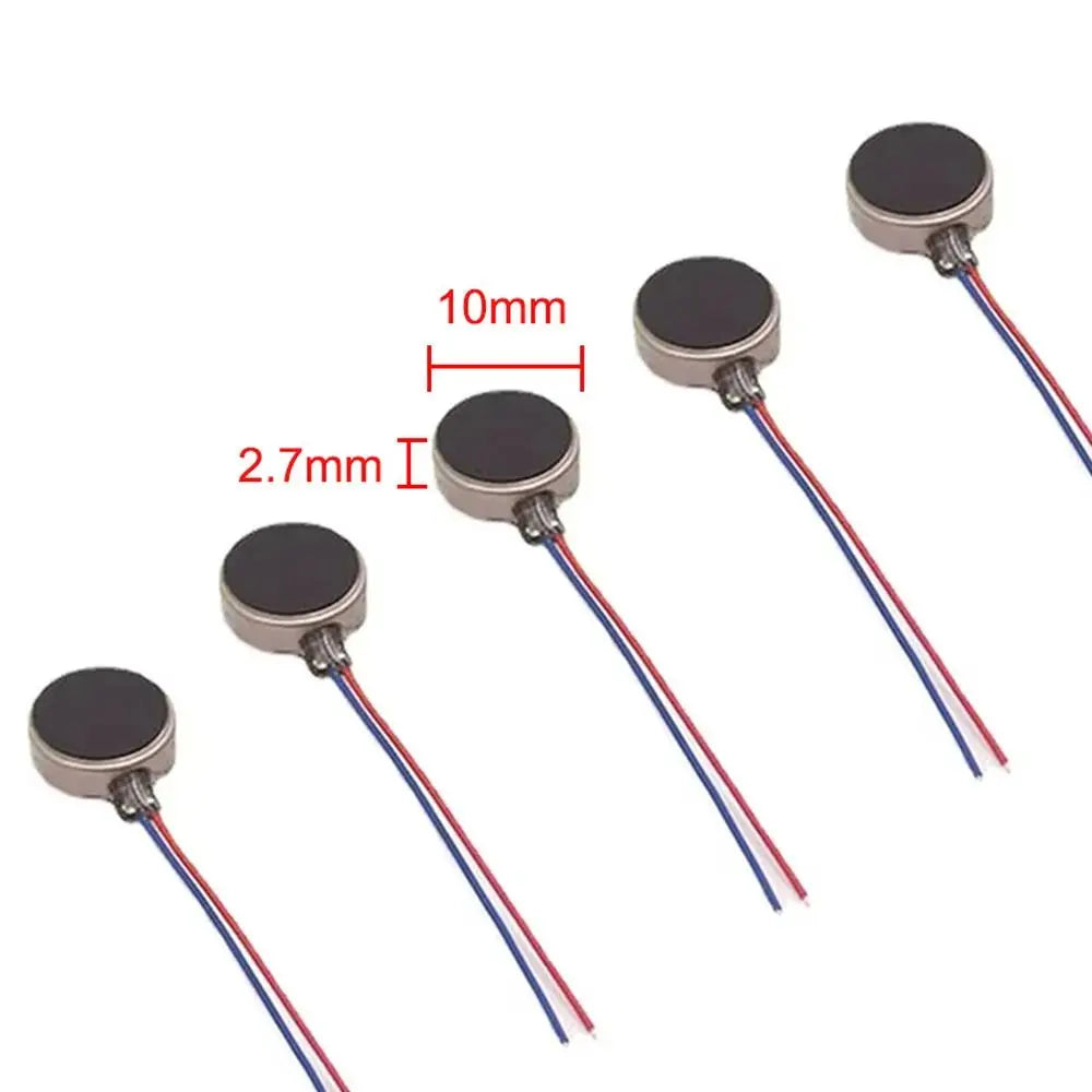 10Pcs DC 3V Micro Flat Coin Button Vibration Motors Self-Adhesive