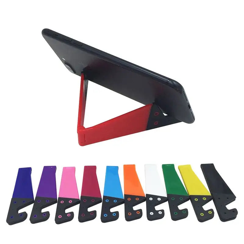 Mini Foldable V-Shaped Phone Stand – Universal Desktop Holder