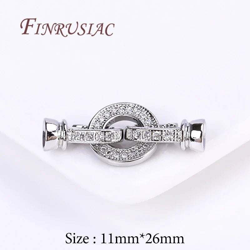 18K Gold Plated Zircon Clasp Connectors – DIY Jewelry Making