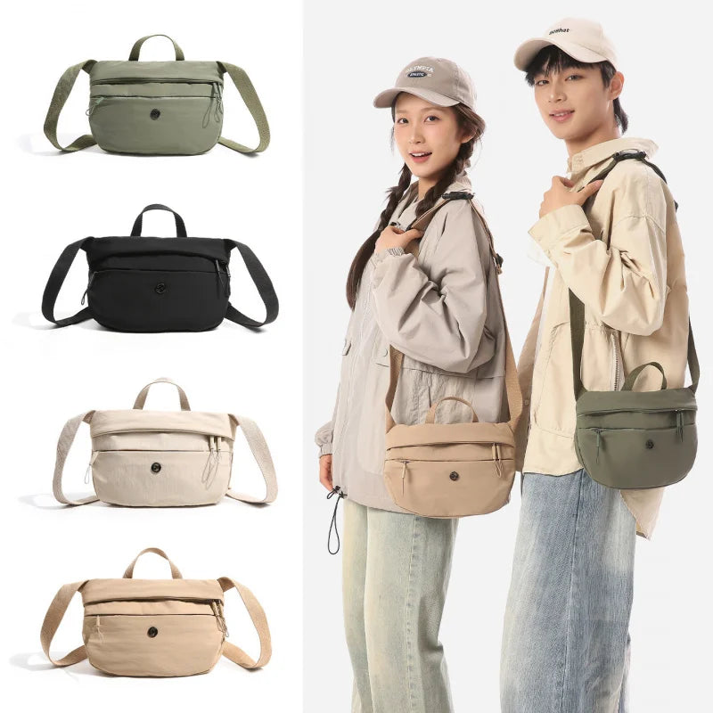 Men's Nylon Crossbody Chest Bag – Multifunctional Sports Sling