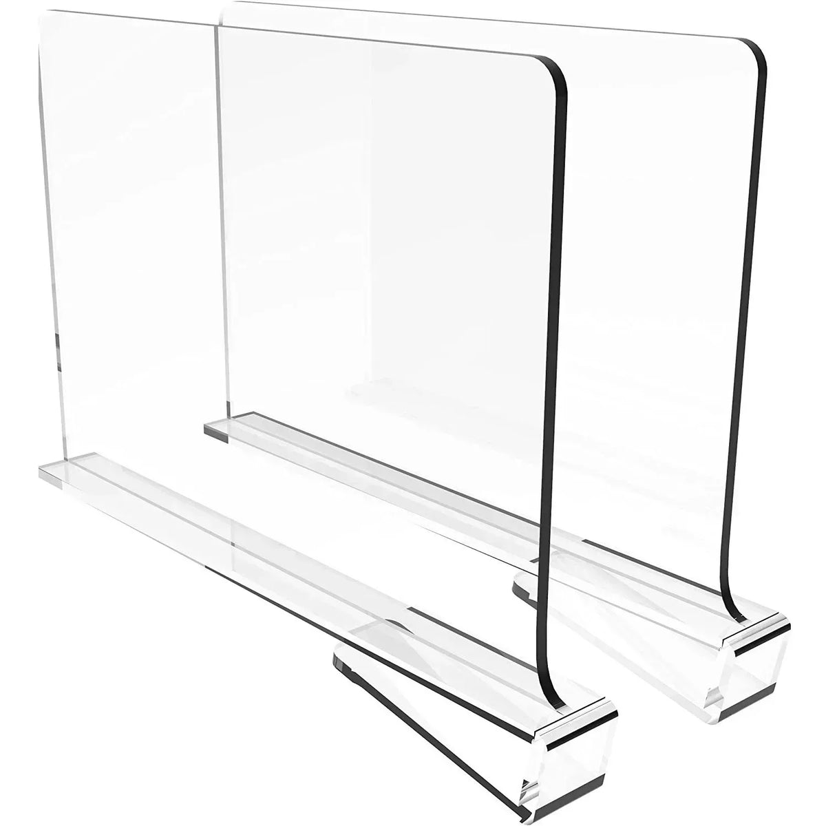 Clear Acrylic Closet Shelf Dividers | 2-Pack Wardrobe Organizer