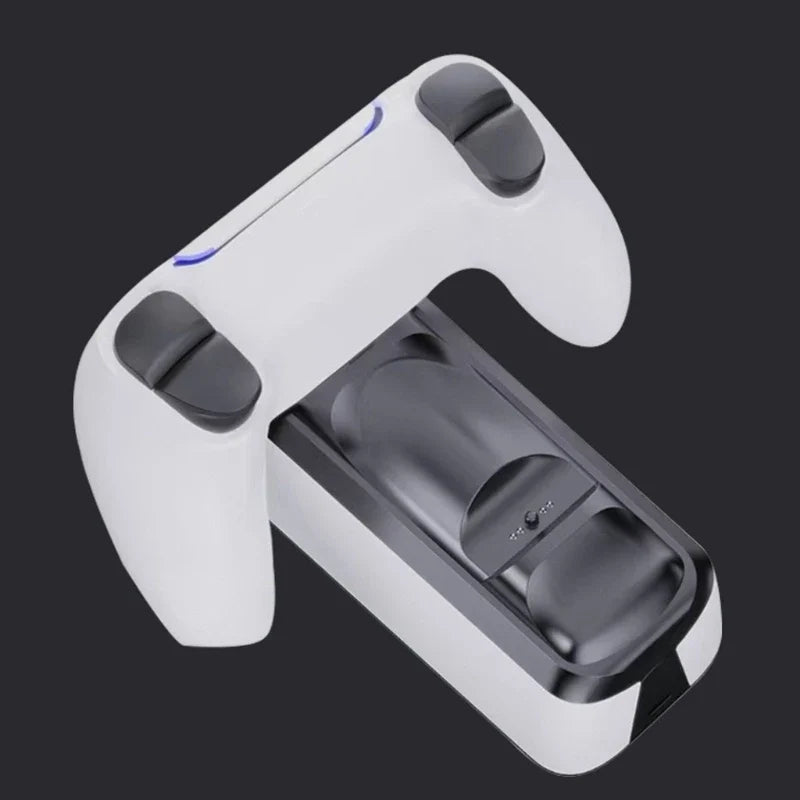 Dual PS5 Controller Charging Dock – USB-C Contact Base