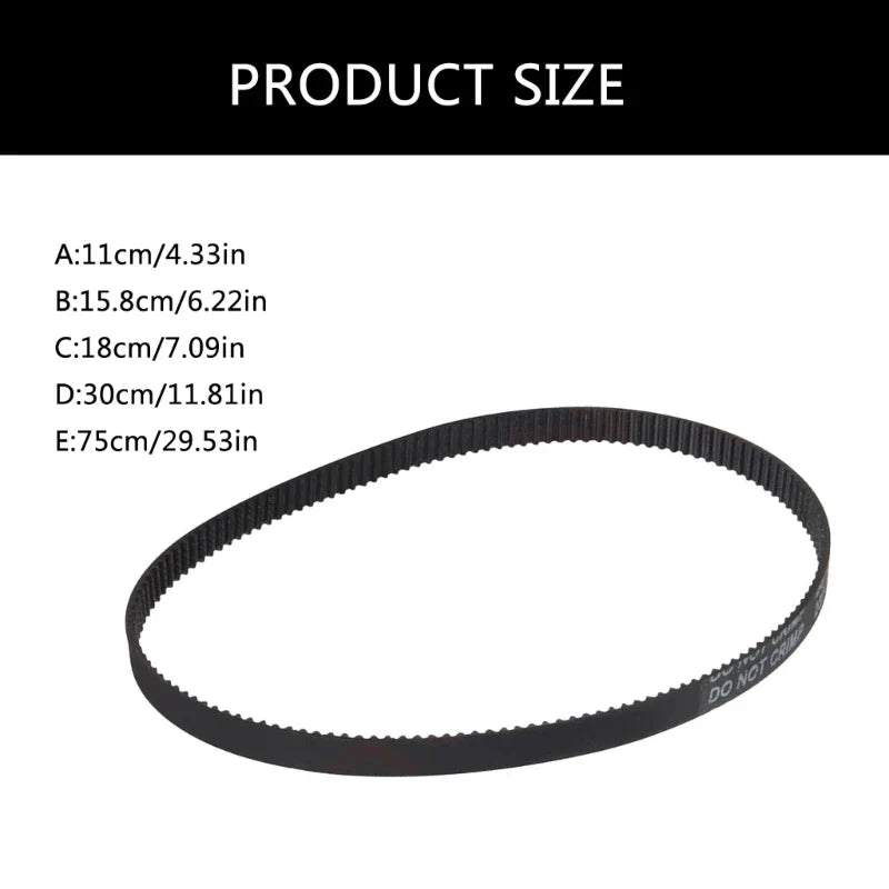 2GT 6mm Closed Loop Rubber Timing Belt for 3D Printers