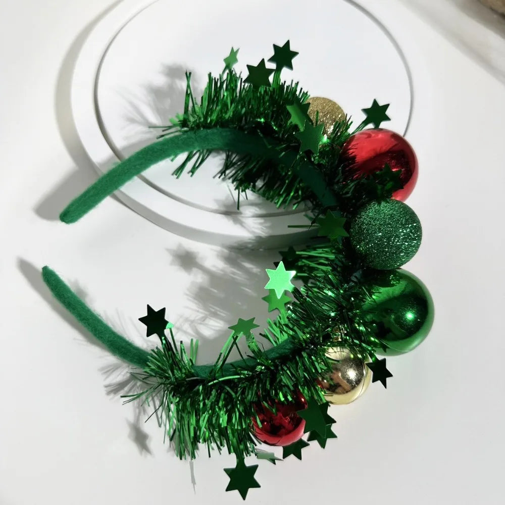Christmas Colorful Ball Headband – Festive Holiday Hair Accessory