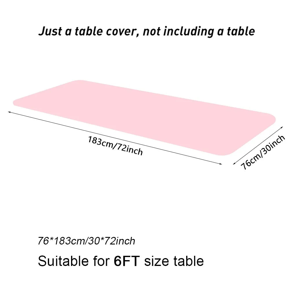 Spandex Stretch Fitted Tablecloth – 6FT Rectangular Cover