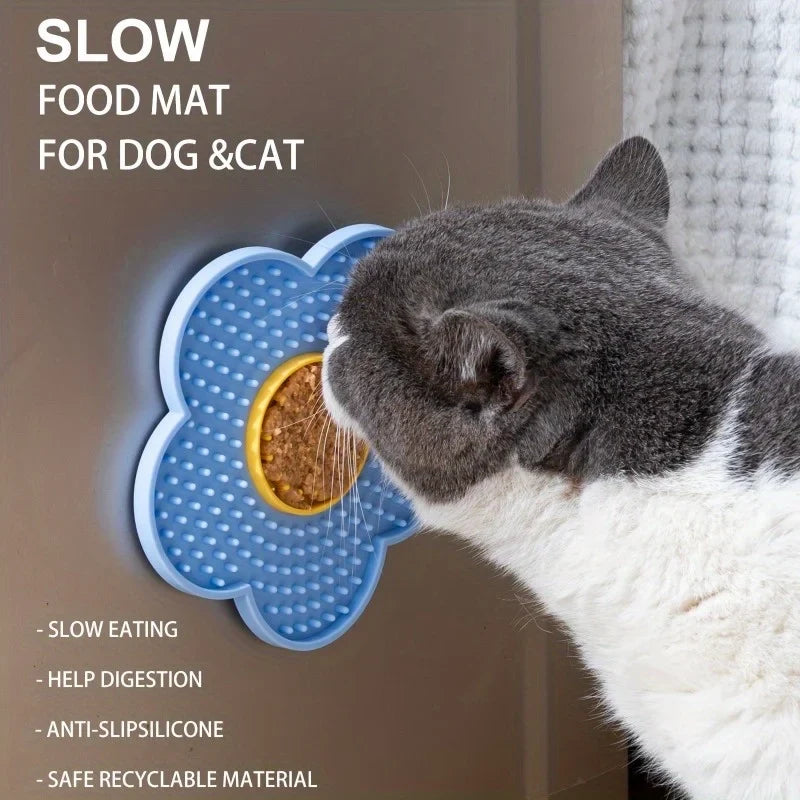 Flower Lick Mat for Dogs & Cats – Silicone Slow Feeder Pad