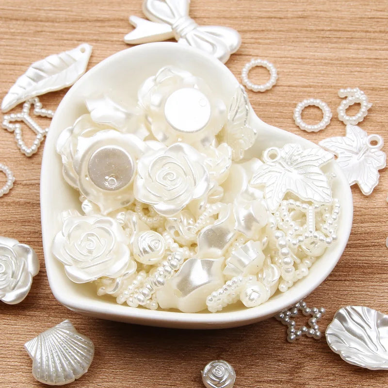 Mixed Acrylic Beads 20g – Hearts Leaves Flowers DIY Jewelry