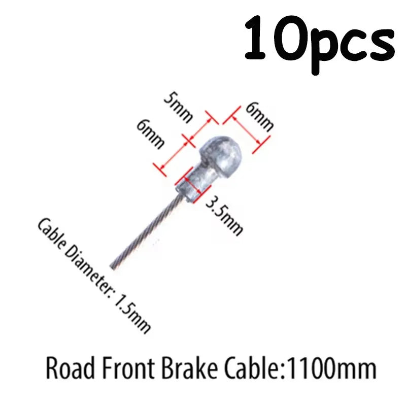 Stainless Steel MTB Bike Brake & Shift Inner Cable 2100mm