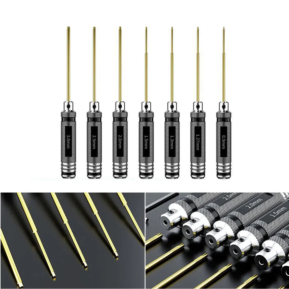 DAZZLEEX Hex Screwdriver Set 0.9–3mm | RC Model Airplane Tool