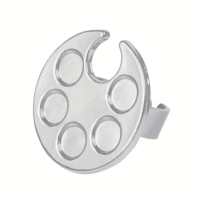 Mini Nail Art Palette Ring – UV Gel Color Mixing Tool