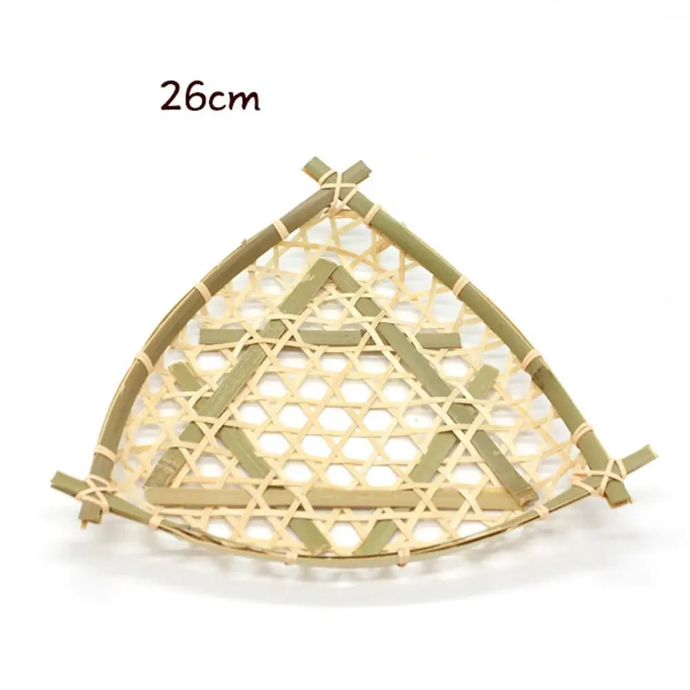 Miniature Woven Bamboo Basket – 1:12 & 1:6 Dollhouse Decor