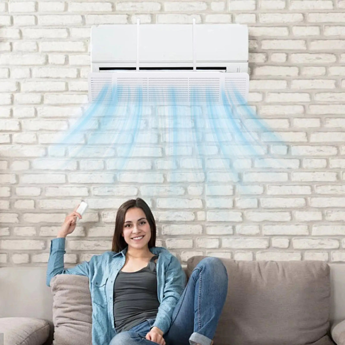 Universal Wall Mounted AC Air Deflector Guide Plate 3-in-1