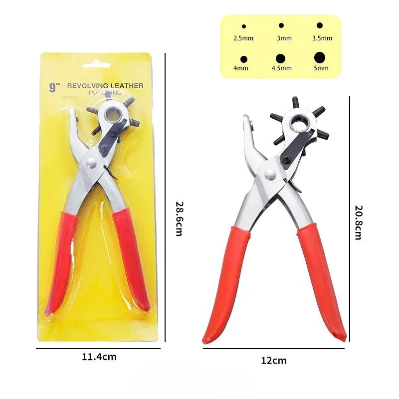 Leather Hole Punch – Carbon Steel Belt & Craft Punching Tool