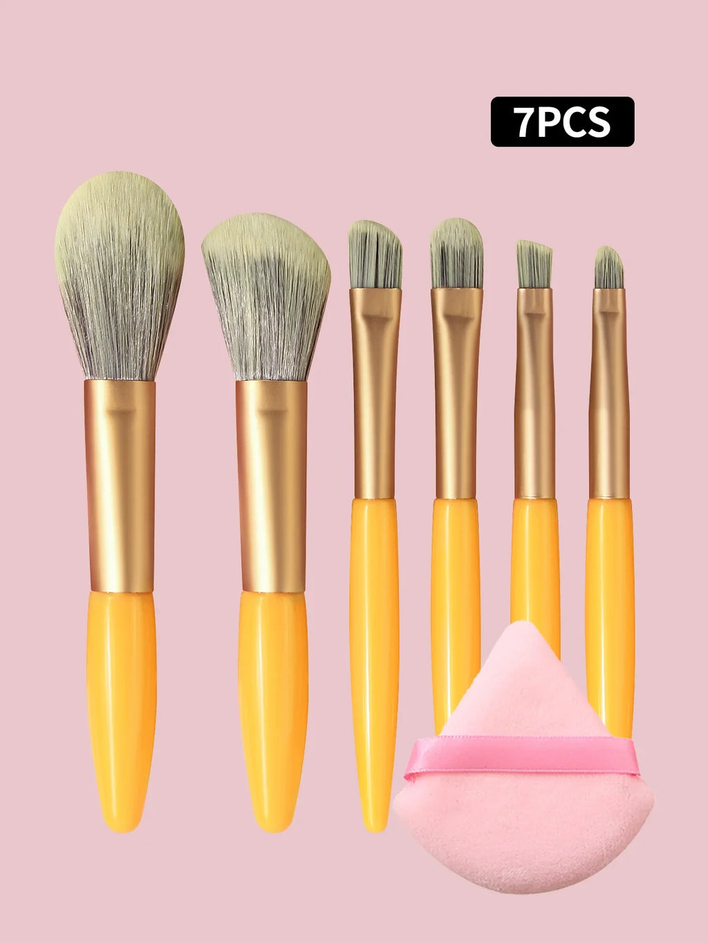 7-Piece Mini Soft Makeup Brush Set – Foundation & Blush Brushes