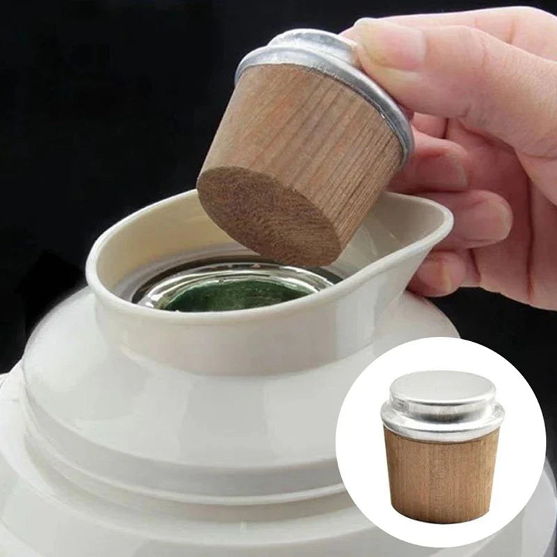 2Pcs Wooden Thermos Cork Stopper – Vacuum Flask Bottle Cap