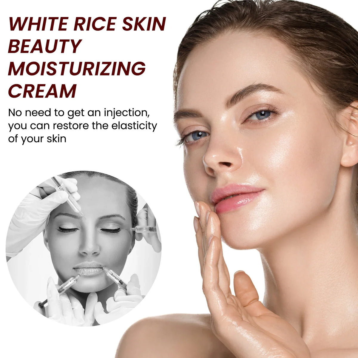 OUHOE Rice Cream – Anti-Aging Collagen Face Moisturizer 30g