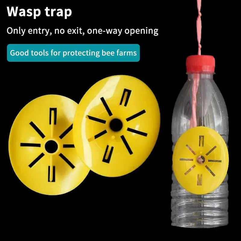 Yellow Wasp Trap Funnel One-Way Entry 5/10/20pcs | Pest Control