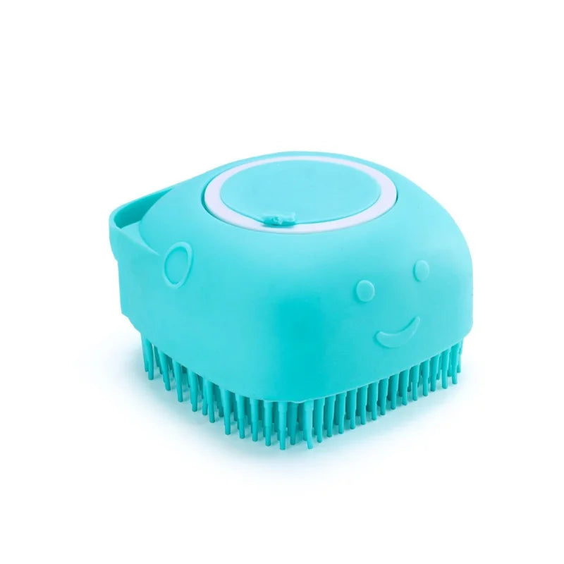 Silicone Pet Bath Massage Glove – Dog & Cat Grooming Brush