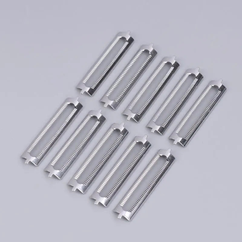 10-Pack Double Peeler Blades Stainless Steel Kitchen Tool