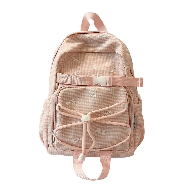 Women's Large Capacity Bowknot Nylon Backpack – Work & School