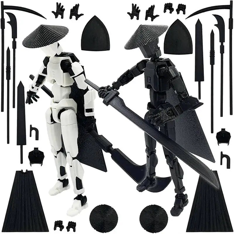 T13 Lucky13 3D Printed Multi-Jointed Robot Action Figure