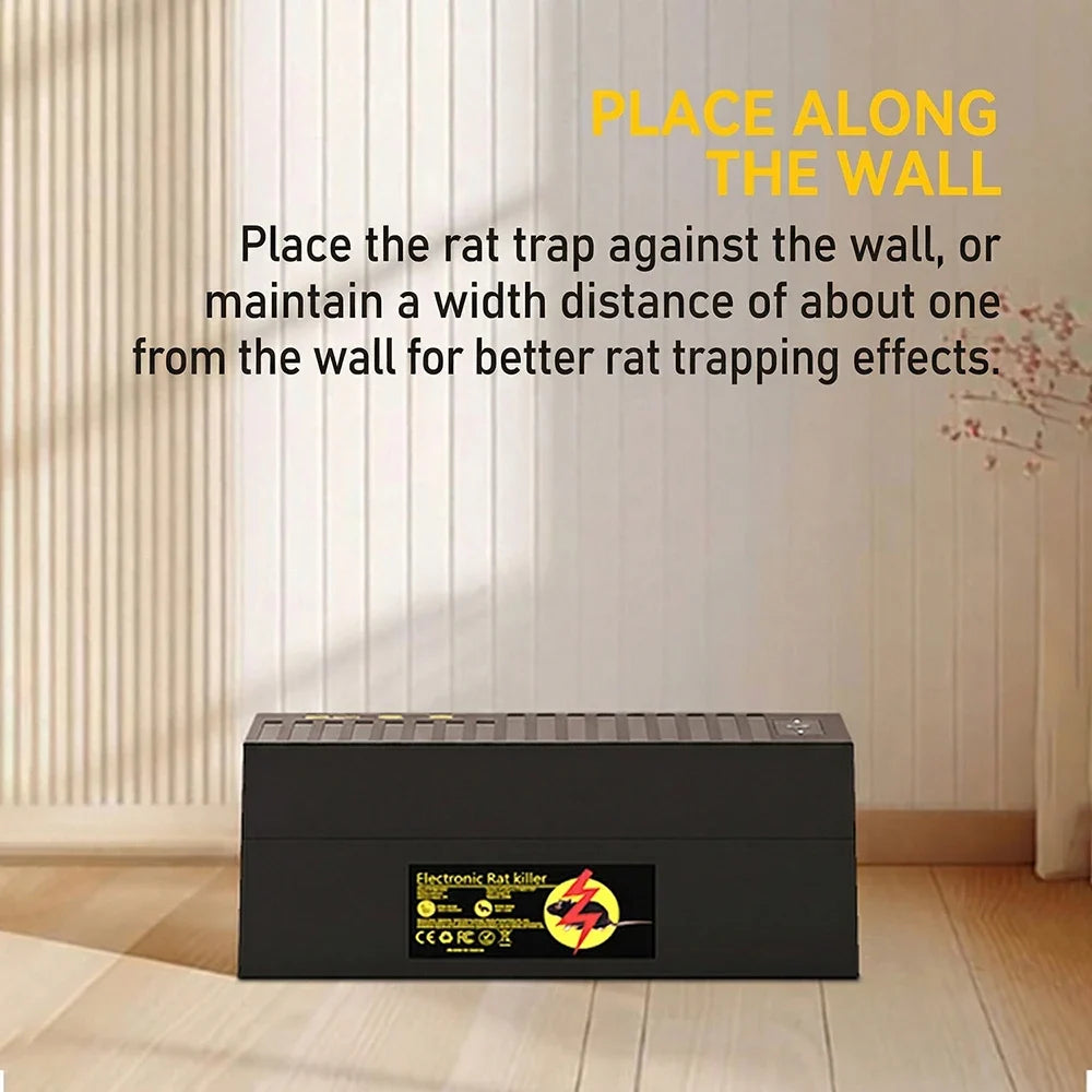 1800V Electronic Mouse Trap – Smart Touchless Auto Rodent Trap