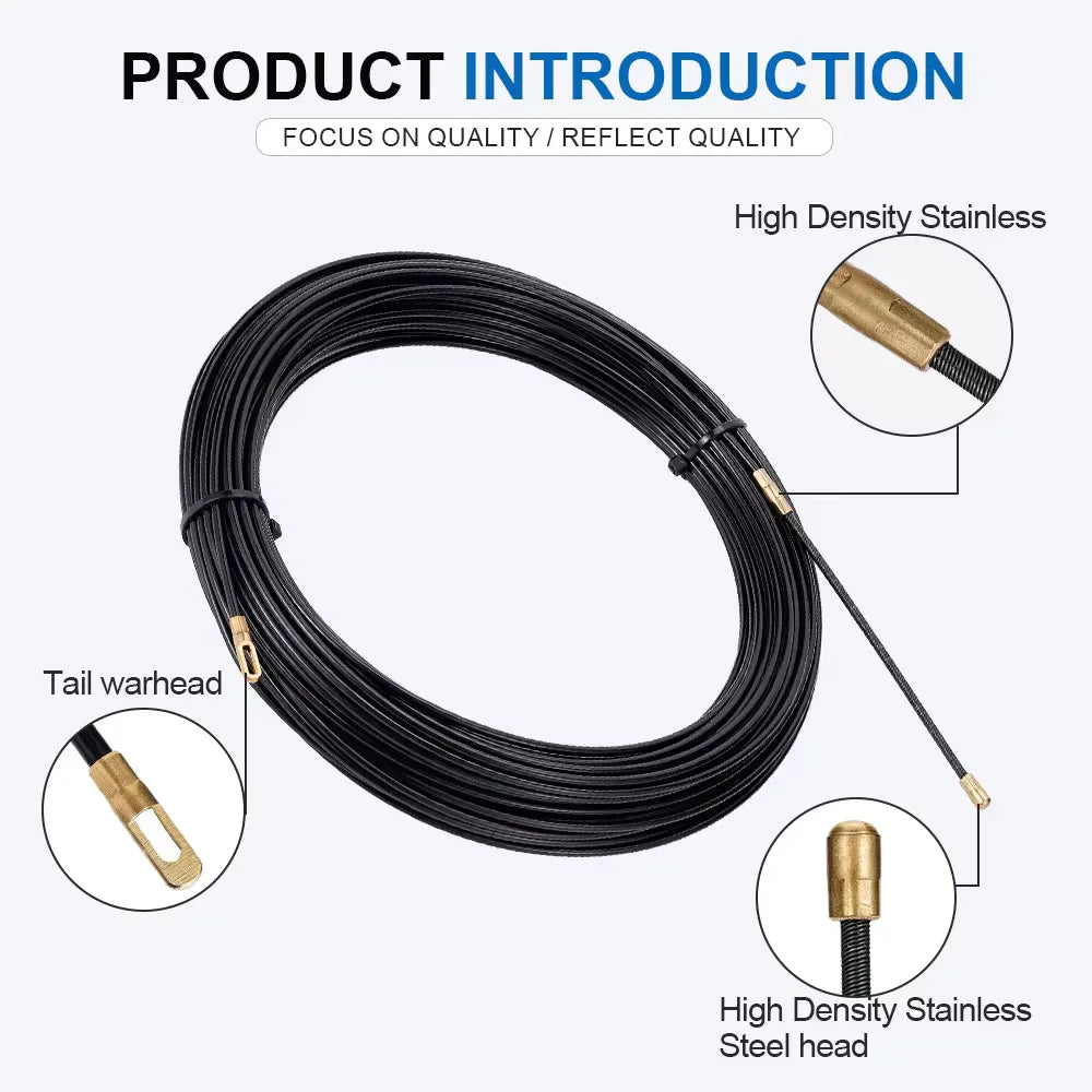 3mm Nylon Fish Tape Cable Puller – 5M to 40M Wire Threader