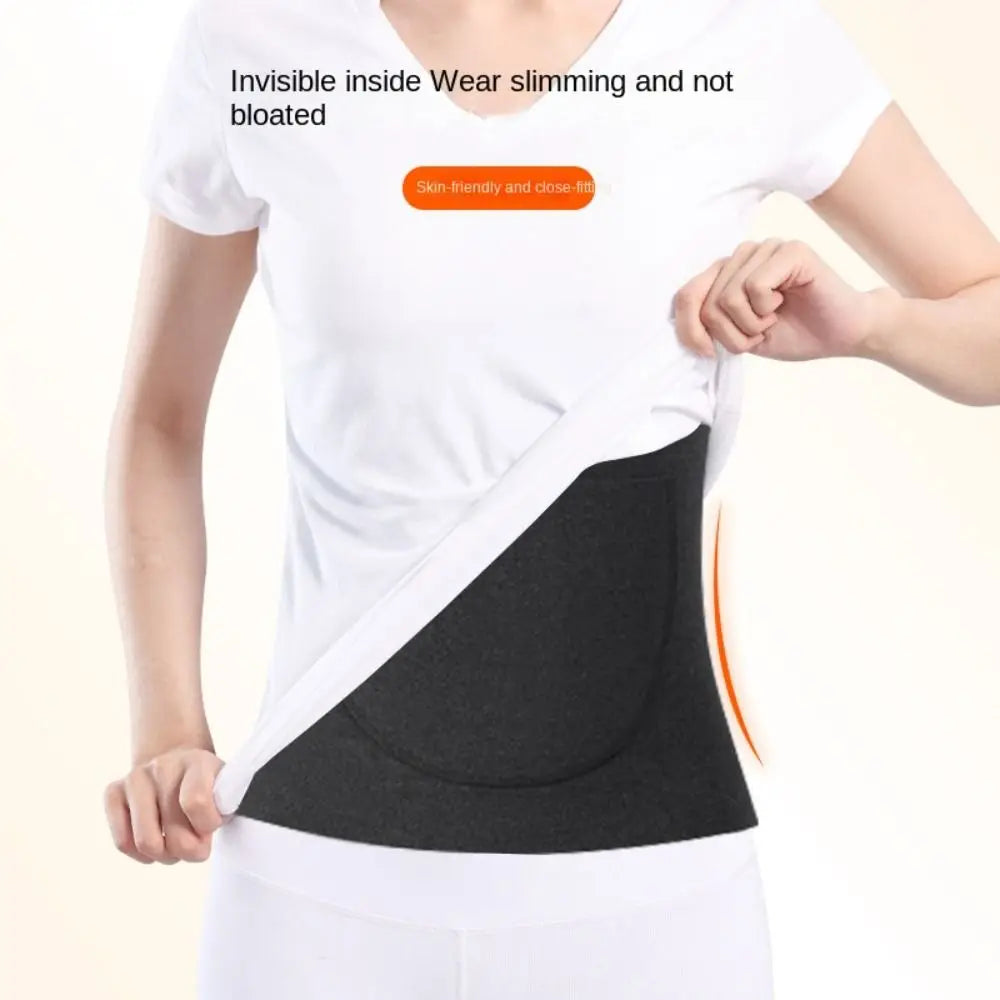 Women's Thermal Waist Belt – Double Pocket Belly Warmer Shaper