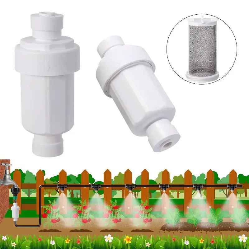6mm Quick-Plug Micro Filter 1/4" Garden Misting Water Purifier
