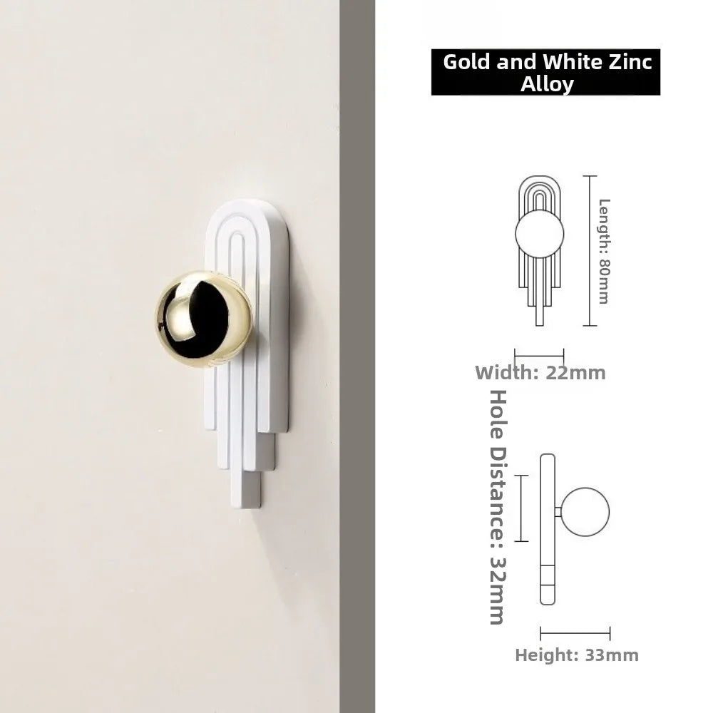 Gold Zinc Alloy Cabinet Handle – Modern Minimalist Drawer Pull
