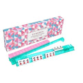 Crystal Clear Non-Slip Mahjong Tile Rack with Pusher Ruler