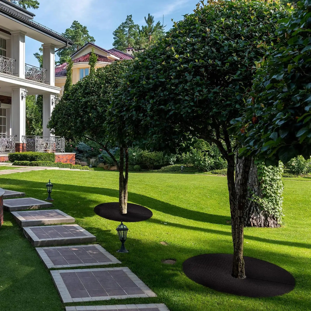 Tree Mulch Ring – Reusable Non-Woven Plant Protector Mat