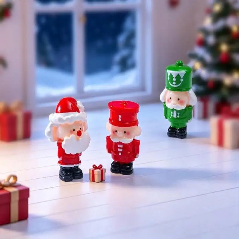Mini Christmas Elf Figurines Set of 4 – Resin Fairy Garden Decor